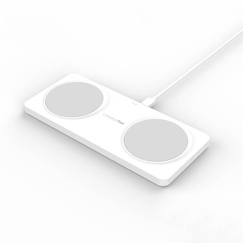 Doble cargador rápido inalámbrico QI de 10 W